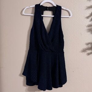 Purple Snow Black and Blue Textured Garment